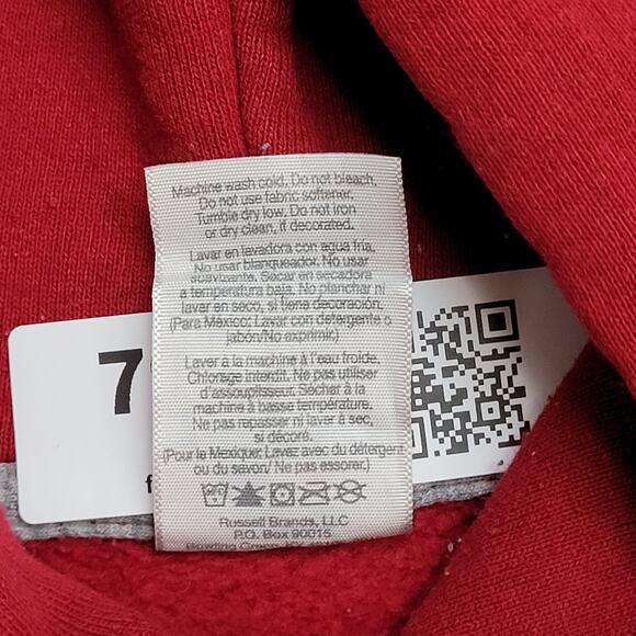 Vintage Y2K Tuskegee University Hoodie Women Small 19x23 Red - Picture 10 of 15